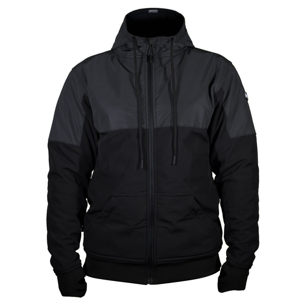 The armored reflective jacket with the color black on black